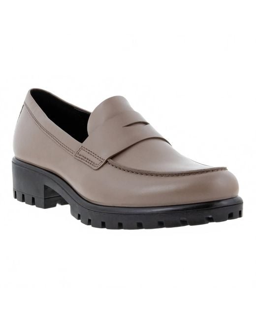 Ecco Gray Modtray Loafer Shoes