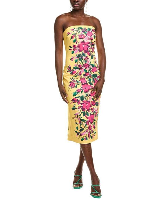 Badgley Mischka Red Scuba Cocktail Dress