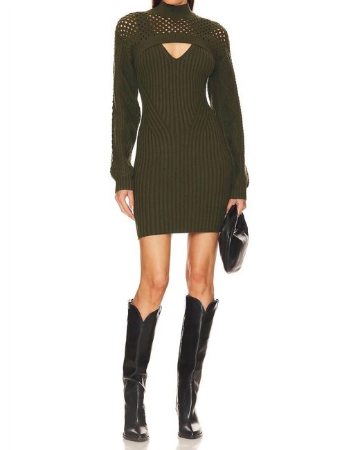 Jonathan Simkhai Green Danielle Mini Dress