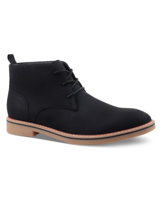 Club Room Black Nathan Faux Suede Lace-up Chukka Boots for men