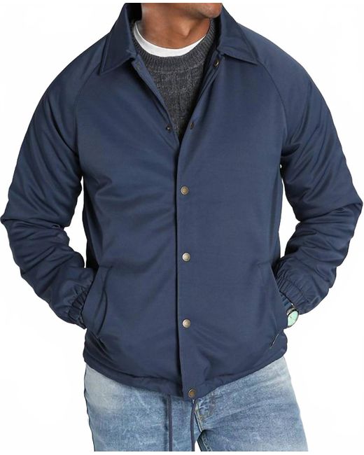Jachs New York Blue Flushing Performance Coach Jacket for men