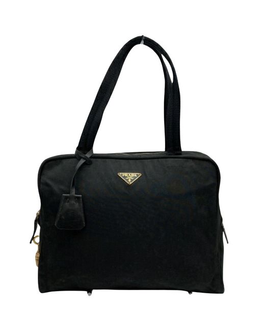 Prada Black Synthetic Shoulder Bag (pre-owned)