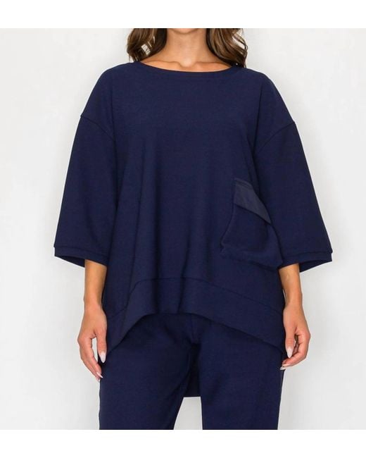 Joh Blue Karen Knit Crepe Top
