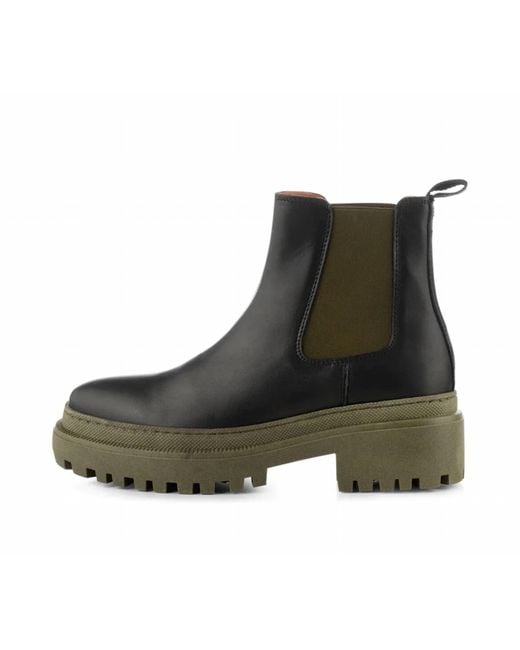Shoe The Bear Green Iona Chelsea Boot
