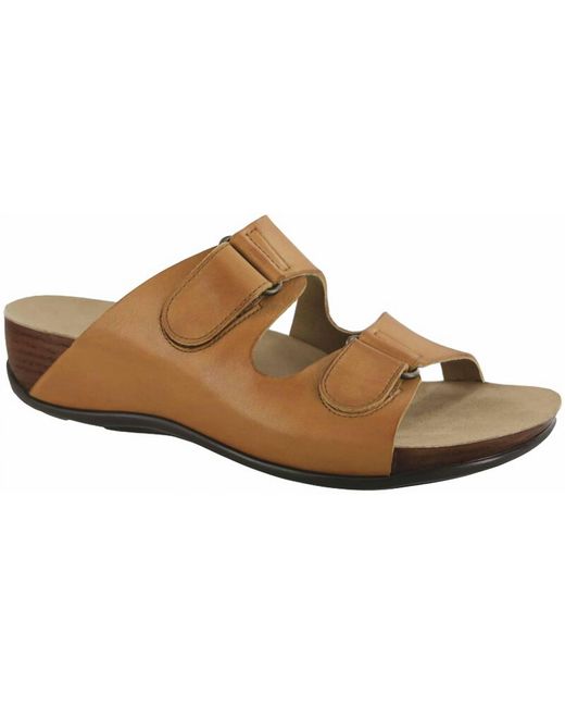 SAS Black Seaside Slide Sandal