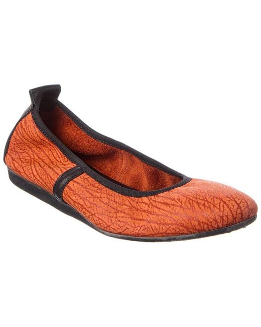 Arche Red Lamour Leather Flat