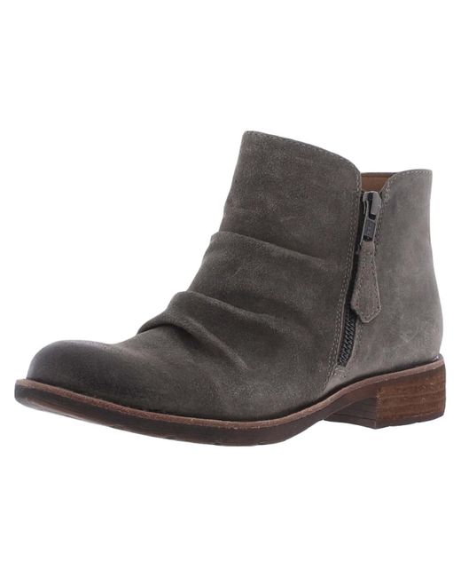 Söfft Gray Bassett Leather Ankle Ankle Boots