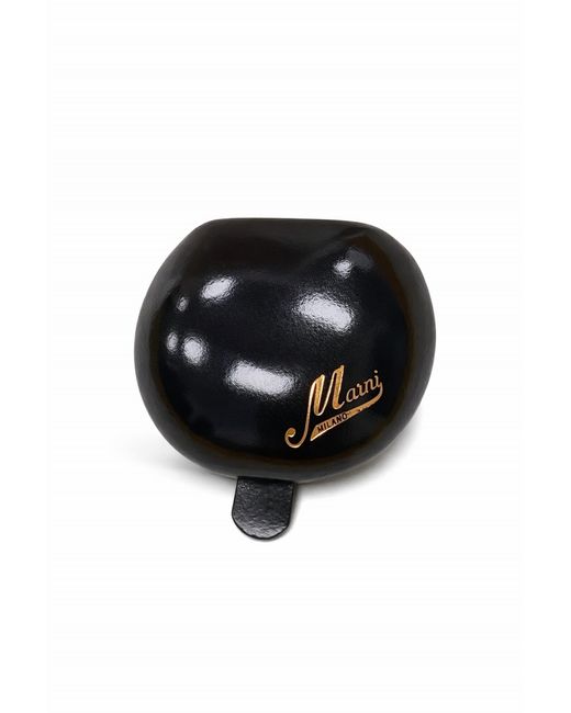 Marni Black Small Leather Coin Pouch