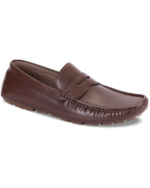 Tommy Hilfiger Brown Amile Padded Insole Slip On Loafers for men