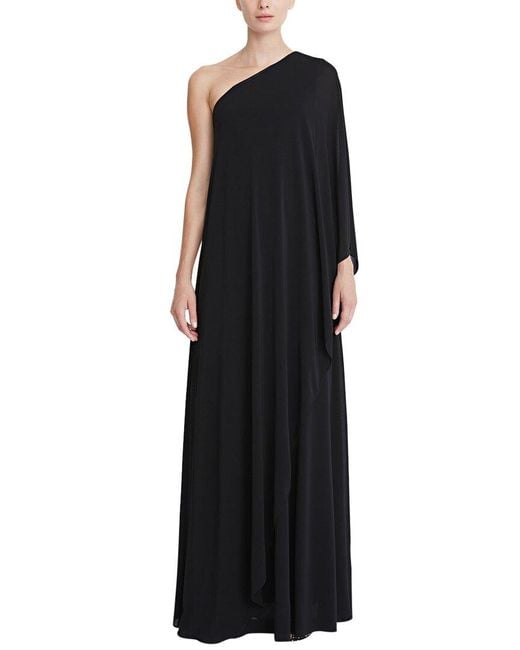 Halston black gown discount
