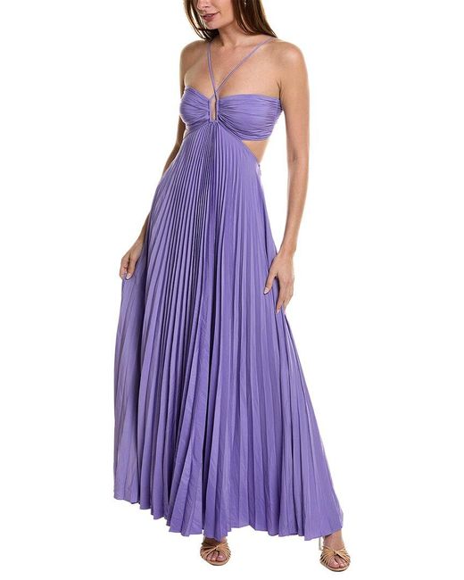 A.L.C. Purple Moira Maxi Dress
