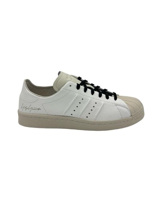 Y-3 Gray Low-Top Sneakers With Smooth Leather Upper