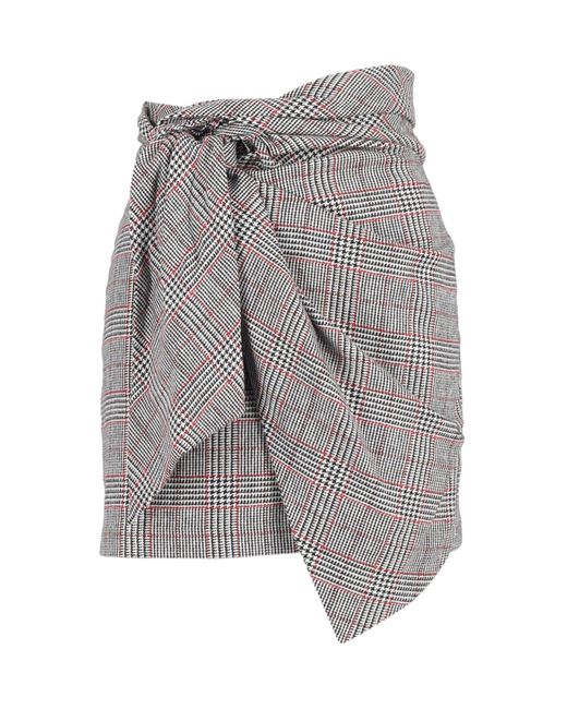 Isabel Marant Gray Front-Knot Mini Skirt