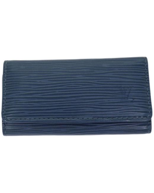 Louis Vuitton Blue Etui Pour Clés 4 Leather Wallet (pre-owned)
