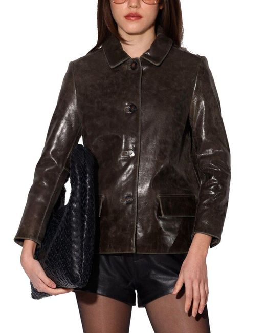 Walter Baker Black Hillary Leather Jacket