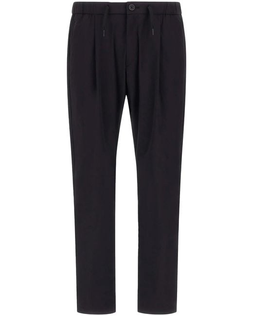 Herno Blue Tailored Trousers With Button Closure for men