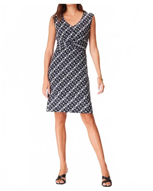 NIC+ZOE Blue Midnight Shibori Dress