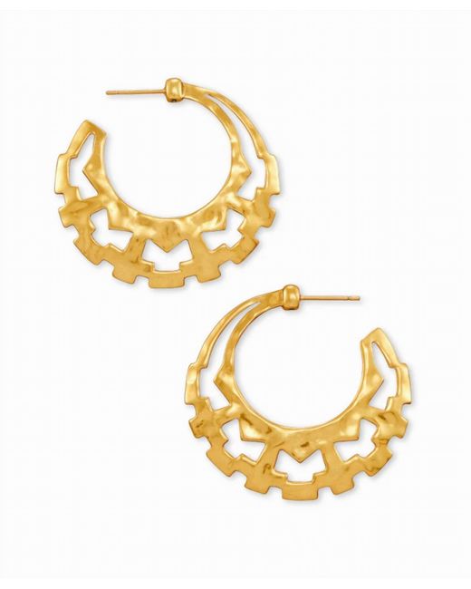 Kendra Scott Metallic Shiva Hoop Earrings