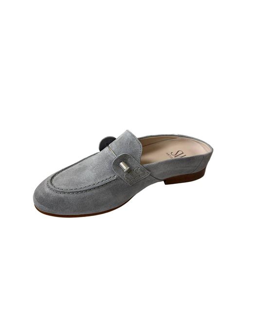 Softwaves Gray Sarita Suede Slide