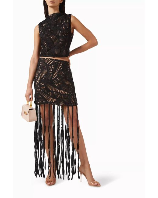 Elliatt Black Addison High Neck Sleeveless Top