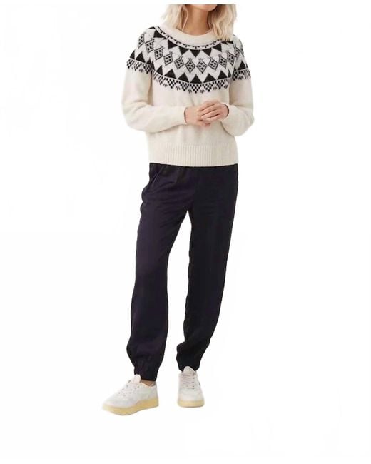 Part Two Blue Vikala Fair-Isle Sweater