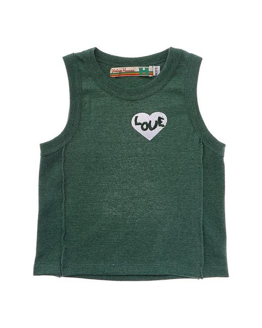 Vintage Havana Green Love Notch Rib Tank