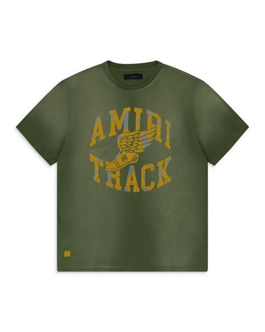 Amiri Green Track Tee for men