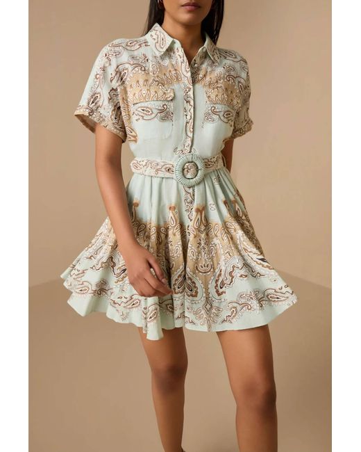 Hemant & Nandita Brown Navi Mini Dress