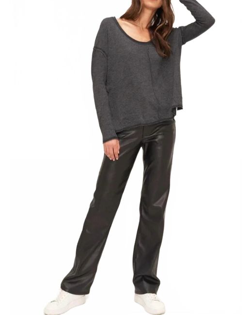 Project Social T Black Get Up And Go Long Sleeve Tee