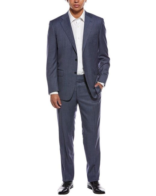 Canali Blue 2Pc Wool Suit for men