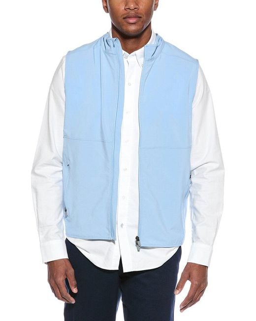 J.McLaughlin Blue Zander Vest for men
