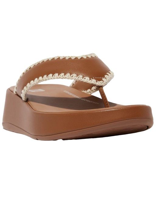 Fitflop Brown F-mode Leather Sandal