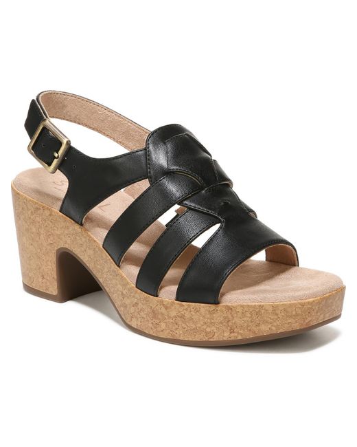 Aqua Womens Brade Faux Leather Slides Platform Sandals - Walmart.com