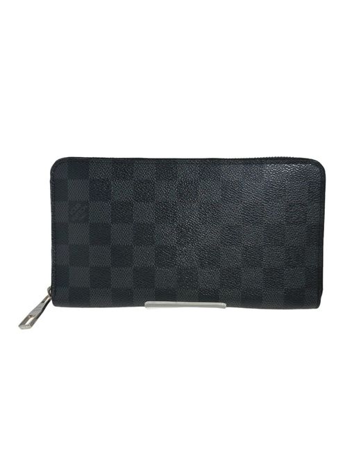 Louis Vuitton Black Zippy Organizer Canvas Wallet (pre-owned) for men