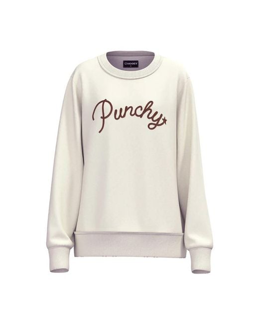 Hooey White Stallion Crew Pullover