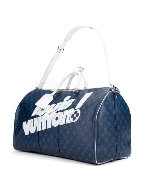 Louis Vuitton capsule Collection Everyday Keepall Bandouliere 50 in Blue