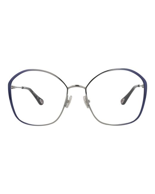 Chloé Multicolor Square-Frame Metal Optical Frames