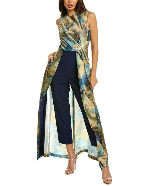 Kay Unger Emiliana Jumpsuit in Blue