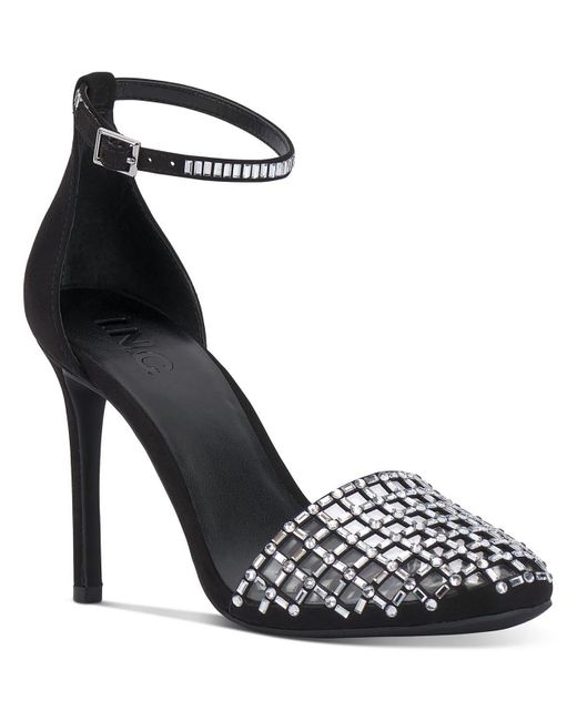 INC Jaspen Rhinestone Embellished Heels in Metallic Lyst