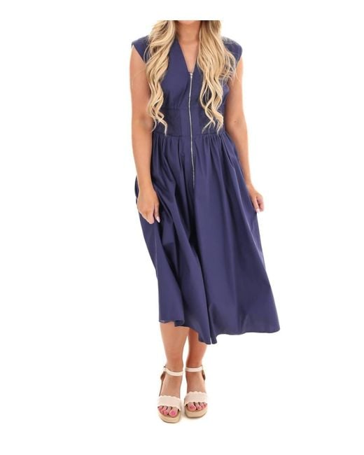 She + Sky Blue Sign Of The Times Midi Dress