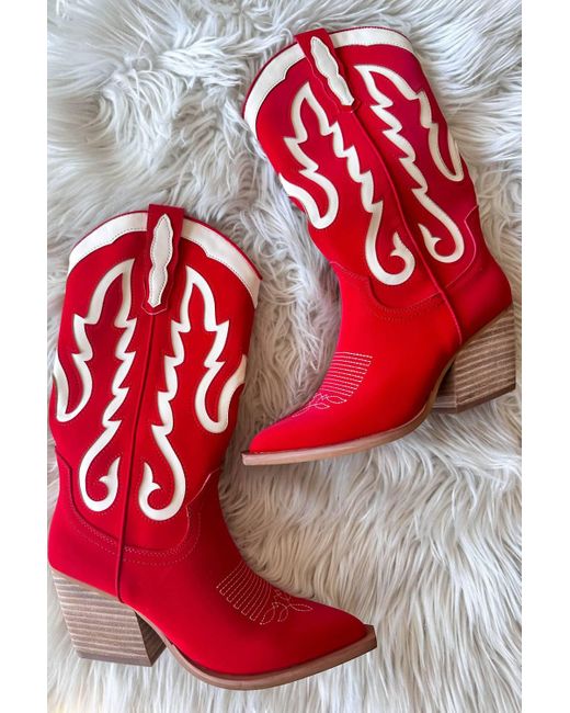 Miracle Miles Red Ida Boots