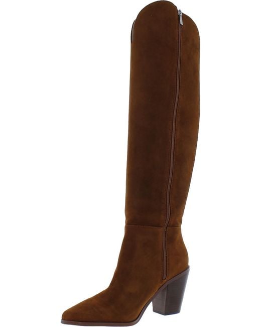 Jessica Simpson Red Ravyn Suede Zipper Over-the-knee Boots