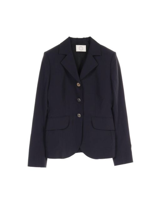 Hermès Blue Serie Button Tailored Jacket Dark Navy