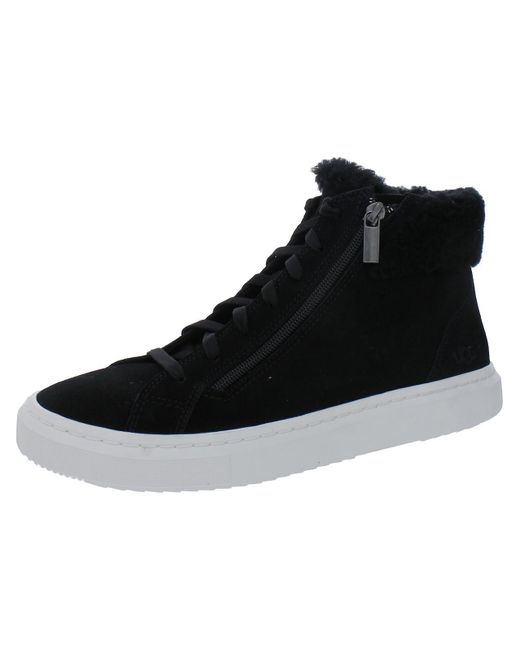 Ugg Black Alameda Suede High Top Casual And Fashion Sneakers