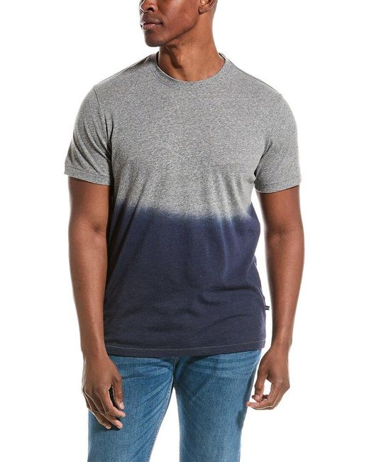 Sol Angeles Gray Dip Dye Crew T-shirt for men