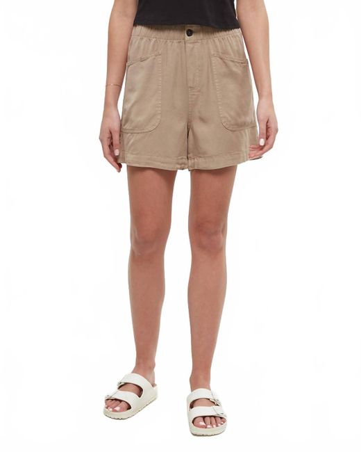 Tentree Natural Cascades Relaxed High Rise Pull-On Short