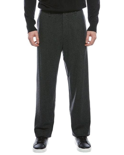 Rag & Bone Black Bradford Flannel Wool-Blend Pant for men
