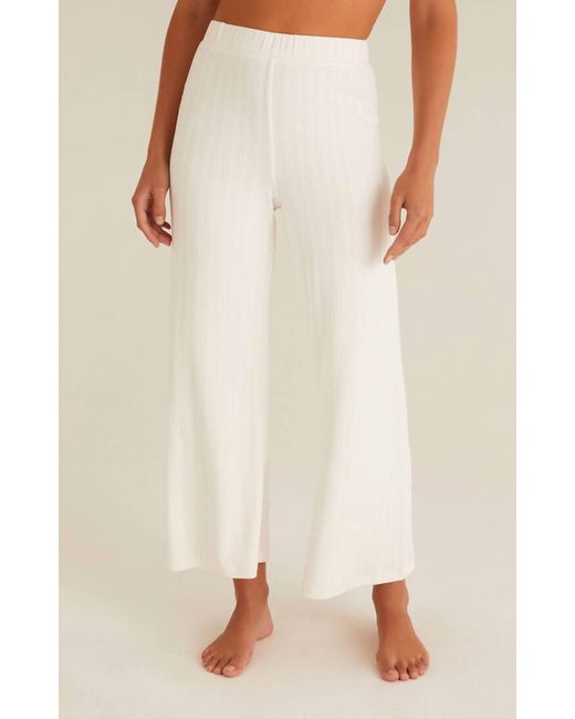 Z Supply Natural Homebound Pointelle Pant