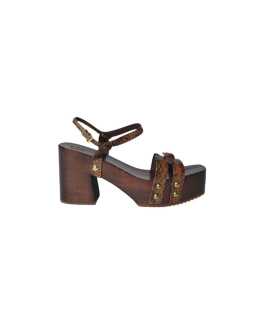 C LOVE Brown Giada Clogs