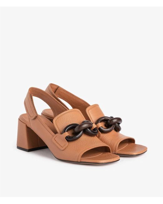 Pedro Garcia Brown Udelia Heel Sandal